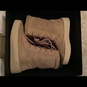 Yeezy Season 2 Taupe Crepe Boots